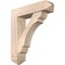 Ekena Millwork Olympic Arts and Crafts Smooth Bracket w/ Offset Brace, Douglas Fir, 7 1/2"W x 30"D x 34"H BKT0806X30X34OLY03SDF - alternate 1